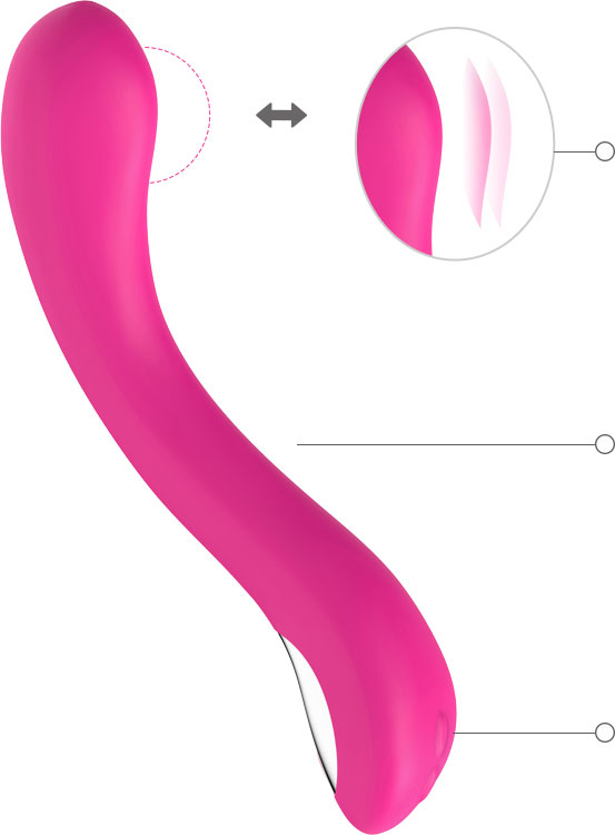 Iphone oscillating sex toy  hand free oscilation vibrator